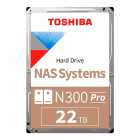 HD SATA3 22TB TOSHIBA N300 PRO NAS HDWG62CXZSTB 7200RPM