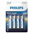 PILHA AA PHILIPS ULTRA ALKALINA LR6E4B/70 PACK-4 BLUE