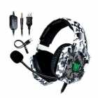 FONE P2 ONIKUMA K8 C/MIC USB WHITE CAMUFLADO 40MM