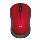 MOUSE LOGITECH M185 WIRELESS VERMELHO/PRETO 910-003635