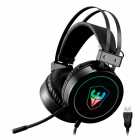FONE USB SATE C/MIC AE-305 RGB PRETO