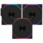 COOLER FAN LIAN LI UNI FAN TL WIRELESS 120 X3 BLK 12RTL1W3B REVERSE BLADE