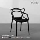 CADEIRA DE ESCRITORIO LEVEL SOLNA LVS-052 BLACK - 1116