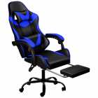 CADEIRA GAMER XTREME LEVEL C/POSA PIES BLACK/BLUE LVS-047