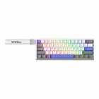 TECLADO AULA WIN60 HE 60% USB-C BRANCO/AZUL/CINZA MAGNETICO SW. INGLES