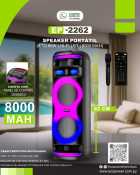 CAIXA DE SOM ECOPOWER EP-2262 WIFI/BT/MIC CONTROLE