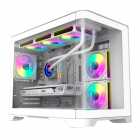 GABINETE GAMEMAX HYPE-M WHITE ARGB