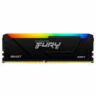 MEM DDR4 16GB 3200 KINGSTON FURY BEAST RGB BLACK KF432C16BB12A/1 6WP