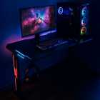 MESA GAMER SATE GT-601 RGB 1270X670X130MM BLACK
