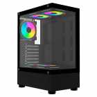 Gabinete Gamer, Aquario, FTXMYCQ03, Mini Tower, M-ATX, Frontal e Lateral pl�stico, Sem Fans, Preto