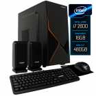 PC Office Montado UP Gamer, Intel Core i7 2600 3.8GHz, 16GB DDR3 1600MHz, SSD 480GB, Placa Me B75M, Cooler Processador, Teclado, Mouse