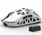 Mouse Gamer Sem Fio ATTACK SHARK R2 Magnesium PAW-3950, Trimodo USB-C BT 2.4Ghz White