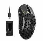 Mouse Gamer Sem Fio ATTACK SHARK R5 Ultra Carbon Fiber 8K PAW3950MAX, Trimodo USB-C BT 2.4Ghz, Black