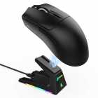 MOUSE ATTACK SHARK X1 1K WIRED+2.4G+BT BLACK PAW3395