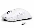 Mouse Gamer sem fio ATTACK SHARK X3 PAW-3395 Trimodo USB-C BT 2.4Ghz White