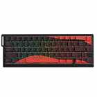 TECLADO ATTACK X68 PRO HE MEC. WIRELESS RGB C/CABO BLACK+RED USA