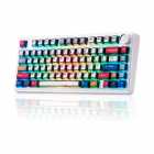 TECLADO AULA F75 RGB MECA. WIRELESS C/CABO COMICS COMICS-REAPER USA