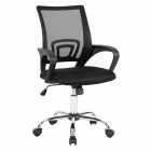 Cadeira de Escritorio Giratoria Base Cromada UT-C325 - Preta