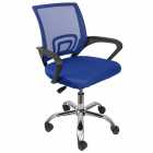 Cadeira de Escritorio Giratoria Base Cromada UT-C325 - Azul