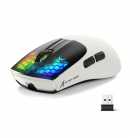 Mouse Gamer sem fio ATTACK SHARK X5 Trimodo USB-C, BT, 2.4Ghz, White/Black