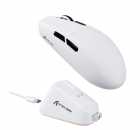Mouse Gamer sem fio ATTACK SHARK G3 Pro PAW3311, Trimodo USB-C BT 2.4Ghz White