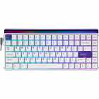 TECLADO AULA HERO 84 MEC. C/CABO RGB WHITE+PURPLE USB-C USA