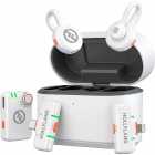 Microfone Sem Fio Hollyland LARK M2S Ultimate Combo Alcance 300m USB-C Lightning P2 Branco Glacial