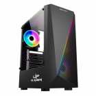 GABINETE UP GAMER CRONOS-3 RGB ACRILICO+ 3FAN ARGB BLACK+CONTROL.