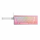 TECLADO AULA HERO 68 HE MEC. C/CABO RGB PINK+PINK BLACK KING MAGNETIC SWITCH