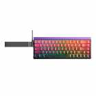 TECLADO AULA HERO 68 HE MEC. C/CABO RGB BLACK+RED KING MAGNETIC SWITCH