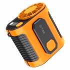 VENTILADOR PORTATIL G-TIDE FW01 RECARR ORANGE/BLK +LANTERNA
