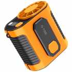 VENTILADOR PORTATIL G-TIDE FW01 RECARR ORANG/BLK*G +LANTERNA
