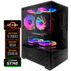 PC Montado, Razen 5 2600, GT740 2GB DDR5, 8GB RAM DDR4, SSD 256GB NVMe, Placa M�e B450M-VDH, Fonte 350W, Air Cooler
