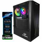 PC Gamer Montado Intel Core i5 3570, GeForce GTX960 4GB, 16GB RAM, SSD NVMe 512GB, Preto