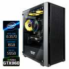PC Gamer Montado Intel Core i5 3570, GeForce GTX960 4GB, 16GB RAM, SSD NVMe 512GB, Preto