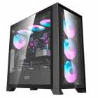 GABINETE AIGO DARKFLASH DRX90 GLASS BLACK ARGB 4FAN