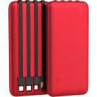 CARREGADOR PORT. G-TIDE P1 10000MAH 3.7V RED