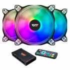 COOLER FAN AIGO DARKFLASH CF8 PRO KIT 3IN1 ARGB C/CONTROLADORA