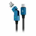 CABO SMARTFY FCC03BL USB-C P/ USB-C 1.2MT MAGNET BLUE