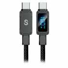 CABO SMARTFY FCC02G USB-C P/ USB-C 1.5MT PRETO