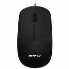 MOUSE FTX M47 USB/1200DPI/PRETO 128830