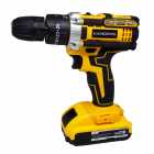 KIT PARAFUSAIDERA ELEC. KANDEXS SP-993 BLK/YELLOW BAT 21V