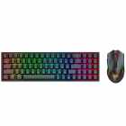 TEC/MOUSE REDRAGON S136 MECANIC S/FIO RGB PRETO MEC 78% C/NUME WIFI/BT/FIO