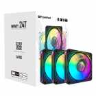 COOLER FAN AIGO DARKFLASH INF24T 3IN1 ARGB BLACK