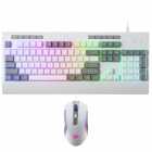 TEC/MOUSE REDRAGON S151W RGB INGLES WHITE