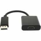 ADAPTADOR DISPLAYPORT P/ HDMI PRETO DISPLA MACHO HDMI FEMEA