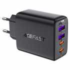 CARREGADOR ACEFAST A61 45W USB-C X2 + USB-A X2 BLK