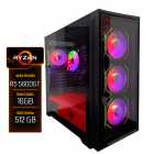 PC Montado Ryzen R5 5600GT, 16GB RAM, SSD 512GB, Fonte 600W, 4x Fans RGB, Optmus ARGB