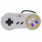 CONTROLE SUPER NINTENDO PLAY GAME PADRAO USB CINZA