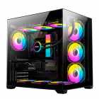 GABINETE FTX PCC-G07 LATERAL FRONTAL TRANS 4FAN BLACK